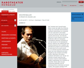 Wouter Muller aangekondigd in het Rabotheater Hengelo